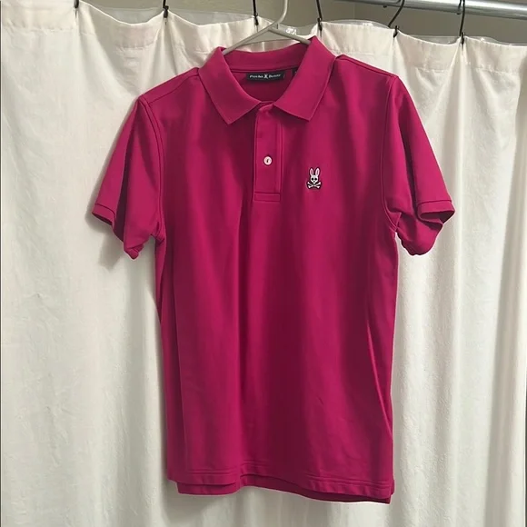 Psycho Bunny Fuchsia Polo Shirt - Picture 1 of 2